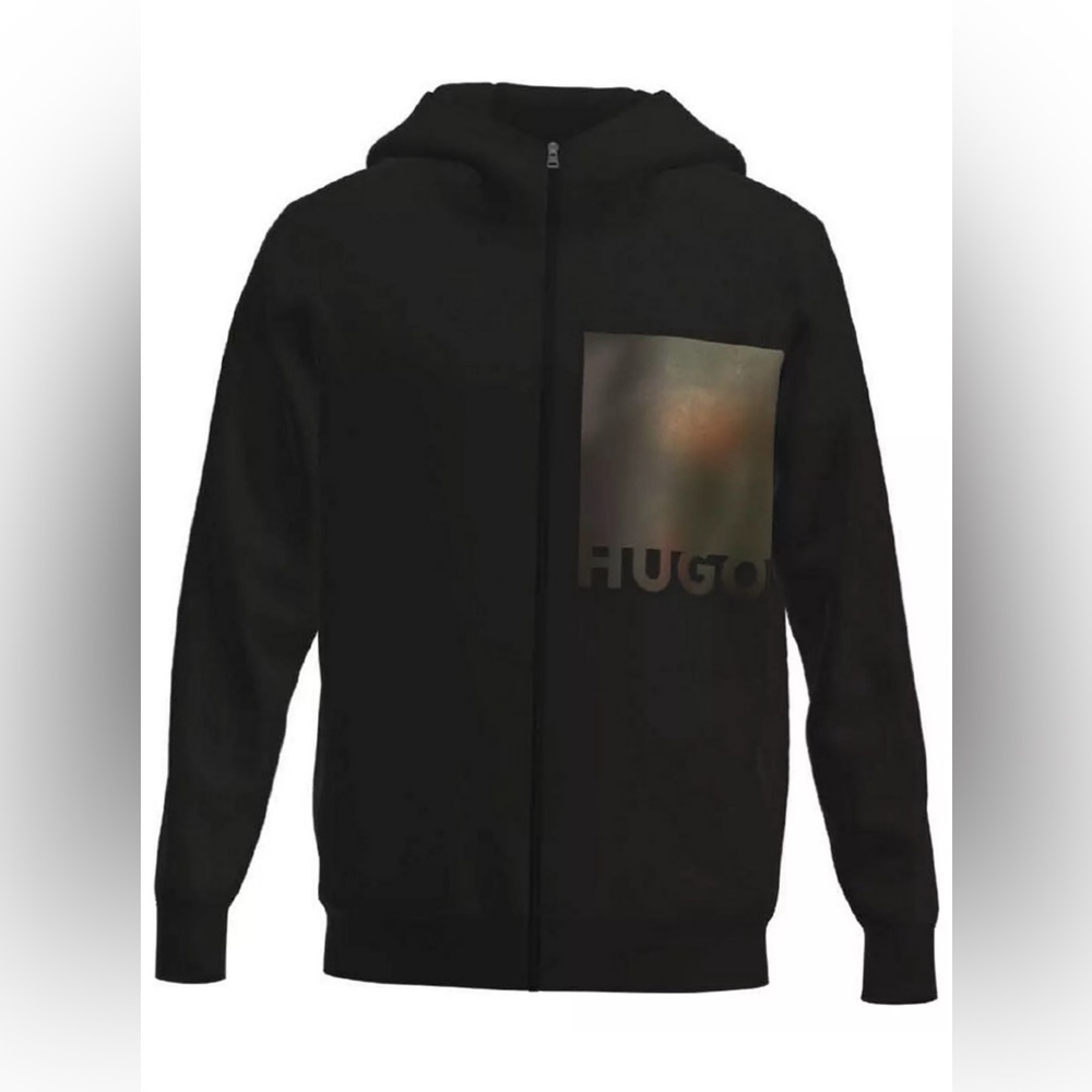 BOSS MEN'S DERDIGO LOGO HOODIE IN BLACK XL NWT